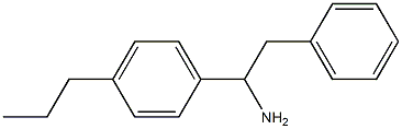 2-phenyl-1-(4-propylphenyl)ethan-1-amine Struktur