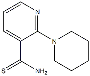 2-piperidin-1-ylpyridine-3-carbothioamide Struktur