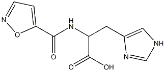 3-(1H-imidazol-4-yl)-2-(1,2-oxazol-5-ylformamido)propanoic acid Struktur