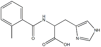 3-(1H-imidazol-4-yl)-2-[(2-methylbenzoyl)amino]propanoic acid Struktur