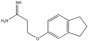 3-(2,3-dihydro-1H-inden-5-yloxy)propanimidamide Struktur