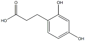 3-(2,4-dihydroxyphenyl)propanoic acid Struktur