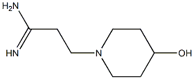 3-(4-hydroxypiperidin-1-yl)propanimidamide Struktur