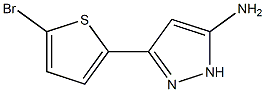 3-(5-bromothien-2-yl)-1H-pyrazol-5-amine Struktur