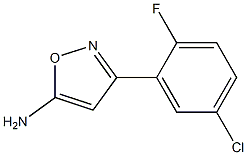 3-(5-chloro-2-fluorophenyl)-1,2-oxazol-5-amine Struktur