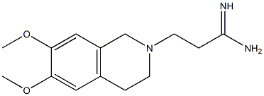 3-(6,7-dimethoxy-3,4-dihydroisoquinolin-2(1H)-yl)propanimidamide Struktur