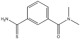 3-(aminocarbonothioyl)-N,N-dimethylbenzamide Struktur