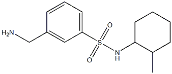 3-(aminomethyl)-N-(2-methylcyclohexyl)benzenesulfonamide Struktur