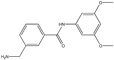 3-(aminomethyl)-N-(3,5-dimethoxyphenyl)benzamide Struktur