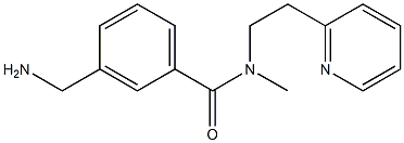 3-(aminomethyl)-N-methyl-N-[2-(pyridin-2-yl)ethyl]benzamide Struktur