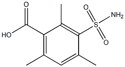 3-(aminosulfonyl)-2,4,6-trimethylbenzoic acid Struktur