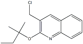 3-(chloromethyl)-2-[(2-methylbutan-2-yl)oxy]quinoline Struktur