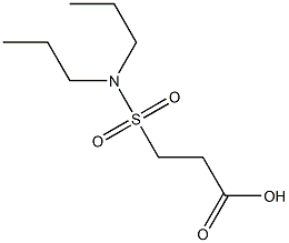 3-(dipropylsulfamoyl)propanoic acid Struktur