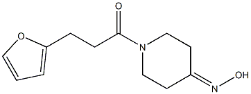 3-(furan-2-yl)-1-[4-(hydroxyimino)piperidin-1-yl]propan-1-one Struktur