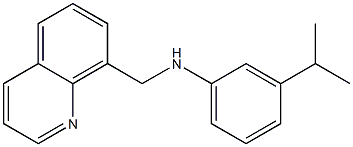 3-(propan-2-yl)-N-(quinolin-8-ylmethyl)aniline Struktur