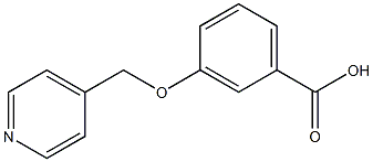 3-(pyridin-4-ylmethoxy)benzoic acid Struktur