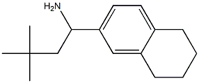 3,3-dimethyl-1-(5,6,7,8-tetrahydronaphthalen-2-yl)butan-1-amine Struktur