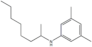 3,5-dimethyl-N-(octan-2-yl)aniline Struktur