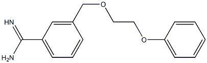 3-[(2-phenoxyethoxy)methyl]benzenecarboximidamide Struktur