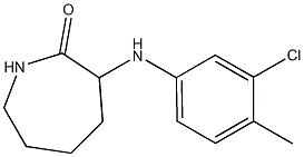 3-[(3-chloro-4-methylphenyl)amino]azepan-2-one Struktur