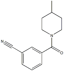 3-[(4-methylpiperidin-1-yl)carbonyl]benzonitrile Struktur