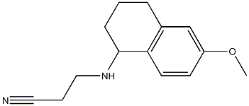 3-[(6-methoxy-1,2,3,4-tetrahydronaphthalen-1-yl)amino]propanenitrile Struktur