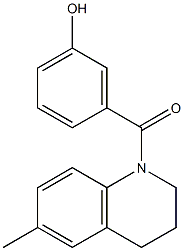 3-[(6-methyl-1,2,3,4-tetrahydroquinolin-1-yl)carbonyl]phenol Struktur