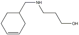 3-[(cyclohex-3-en-1-ylmethyl)amino]propan-1-ol Struktur