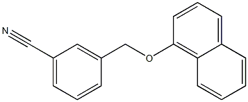 3-[(naphthalen-1-yloxy)methyl]benzonitrile Struktur