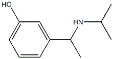 3-[1-(propan-2-ylamino)ethyl]phenol Struktur