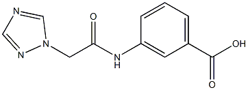 3-[2-(1H-1,2,4-triazol-1-yl)acetamido]benzoic acid Struktur