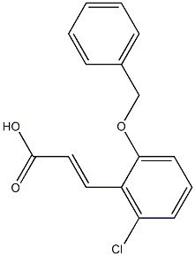 3-[2-(benzyloxy)-6-chlorophenyl]prop-2-enoic acid Struktur