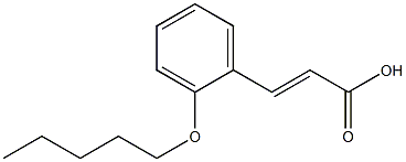 3-[2-(pentyloxy)phenyl]prop-2-enoic acid Struktur