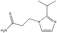 3-[2-(propan-2-yl)-1H-imidazol-1-yl]propanethioamide Struktur