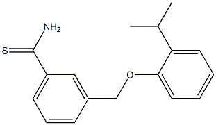 3-[2-(propan-2-yl)phenoxymethyl]benzene-1-carbothioamide Struktur