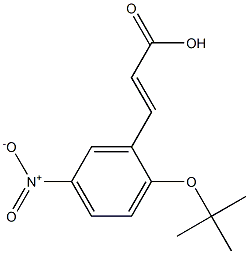 3-[2-(tert-butoxy)-5-nitrophenyl]prop-2-enoic acid Struktur