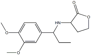 3-{[1-(3,4-dimethoxyphenyl)propyl]amino}oxolan-2-one Struktur