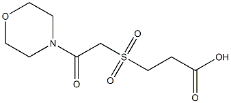 3-{[2-(morpholin-4-yl)-2-oxoethane]sulfonyl}propanoic acid Struktur