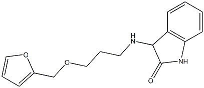 3-{[3-(furan-2-ylmethoxy)propyl]amino}-2,3-dihydro-1H-indol-2-one Struktur