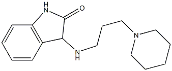 3-{[3-(piperidin-1-yl)propyl]amino}-2,3-dihydro-1H-indol-2-one Struktur