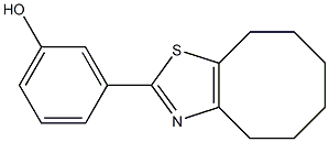 3-{4H,5H,6H,7H,8H,9H-cycloocta[d][1,3]thiazol-2-yl}phenol Struktur