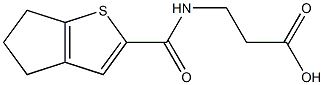 3-{4H,5H,6H-cyclopenta[b]thiophen-2-ylformamido}propanoic acid Struktur