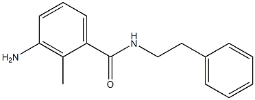 3-amino-2-methyl-N-(2-phenylethyl)benzamide Struktur