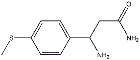 3-amino-3-[4-(methylsulfanyl)phenyl]propanamide Struktur