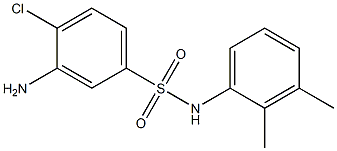 3-amino-4-chloro-N-(2,3-dimethylphenyl)benzene-1-sulfonamide Struktur