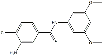 3-amino-4-chloro-N-(3,5-dimethoxyphenyl)benzamide Struktur