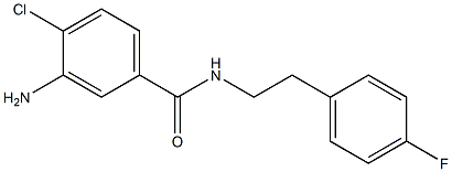 3-amino-4-chloro-N-[2-(4-fluorophenyl)ethyl]benzamide Struktur