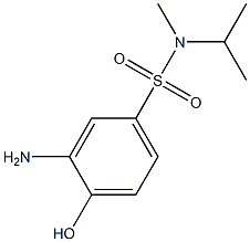 3-amino-4-hydroxy-N-methyl-N-(propan-2-yl)benzene-1-sulfonamide Struktur