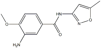 3-amino-4-methoxy-N-(5-methylisoxazol-3-yl)benzamide Struktur