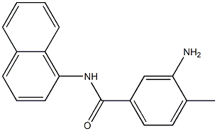 3-amino-4-methyl-N-(naphthalen-1-yl)benzamide Struktur